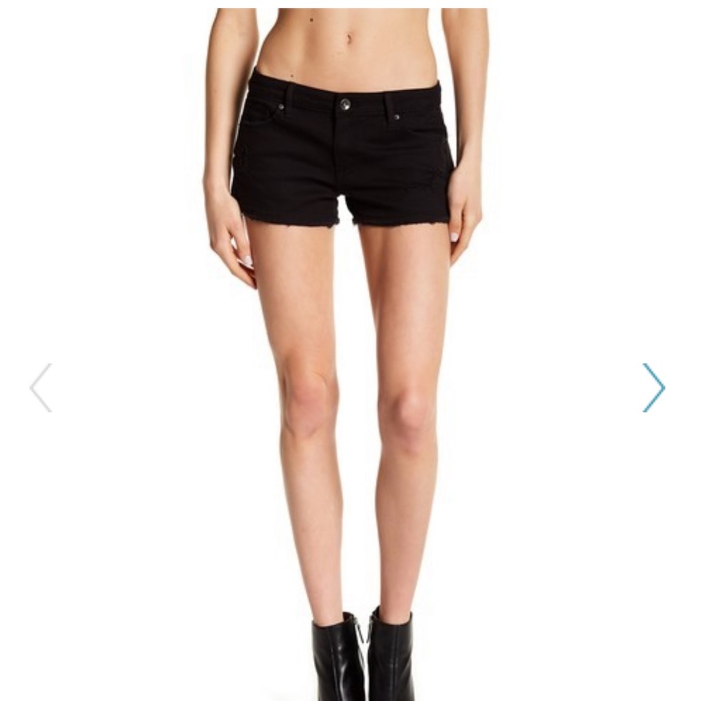Black Jean Shorts
